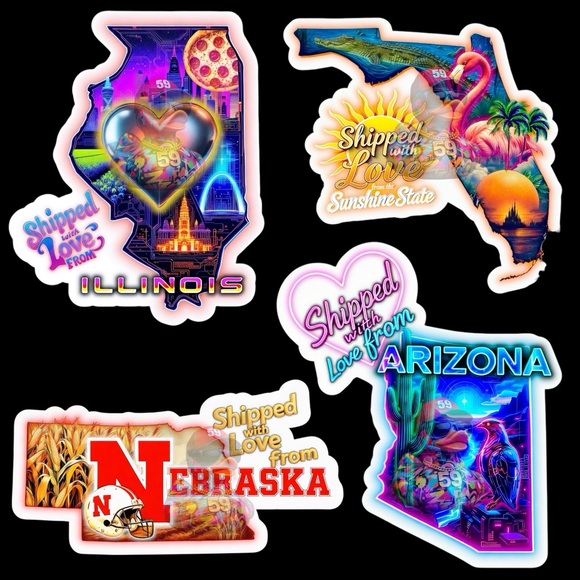 Your State Sticker Pack of 40! - Picture 2 of 4